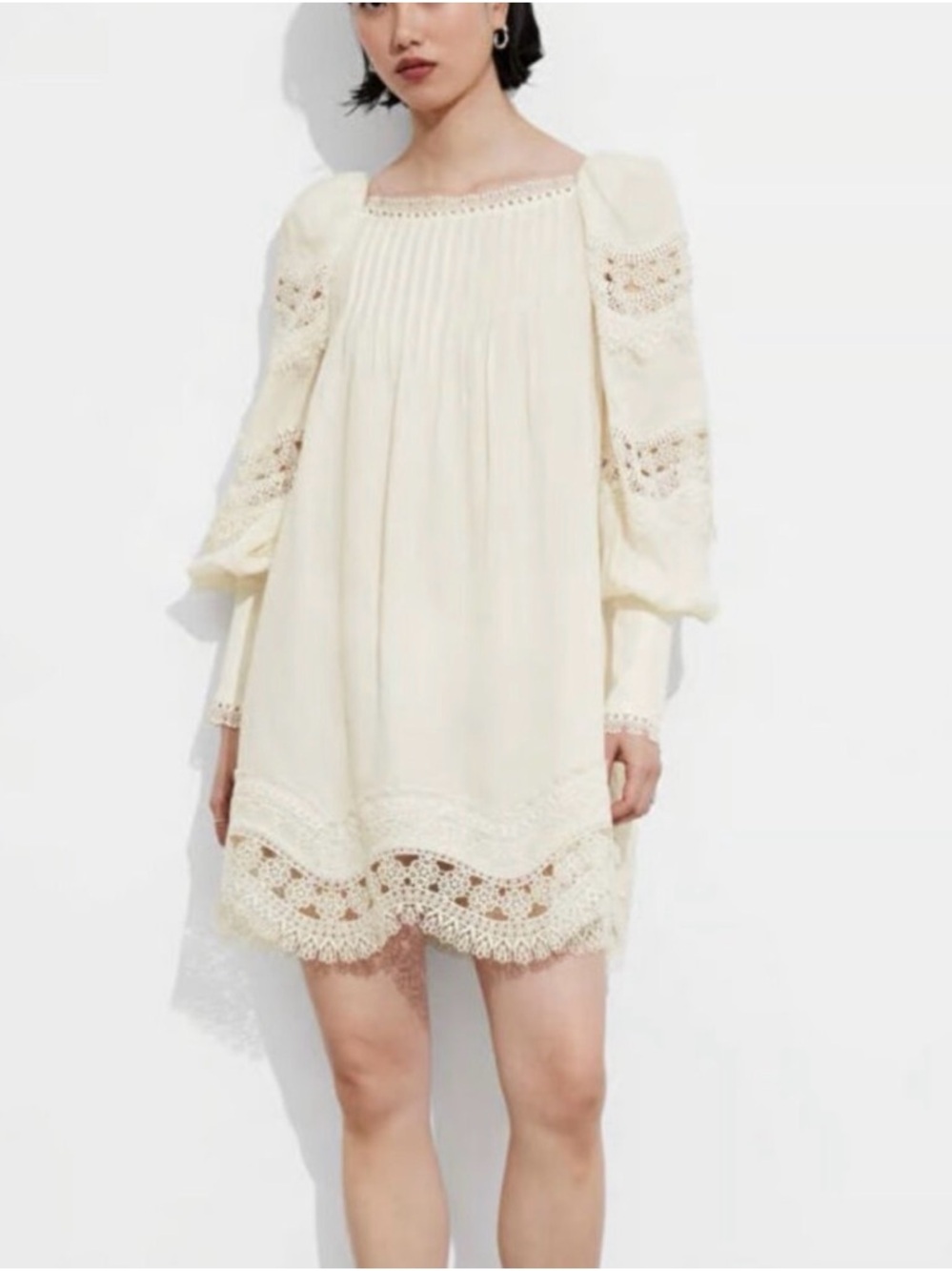NWT And Other Stories Cream Mini Dress